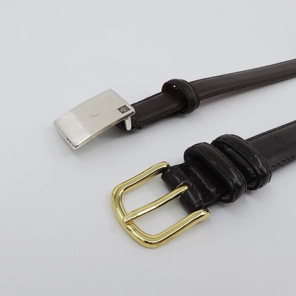 Bundle Lauren Ralph Lauren-Beverly Hills Polo Club Leather Belt Medium Brown - Picture 2 of 16